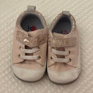 See Kai Run Pink First Walker Sneakers